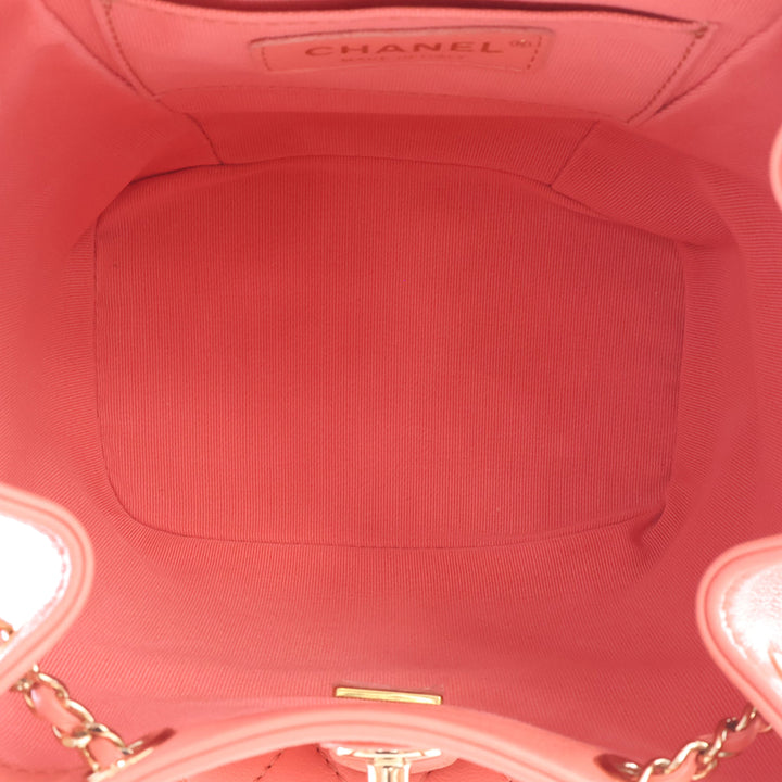 Duma Sac à dos Petit Cuir d'agneau Rose