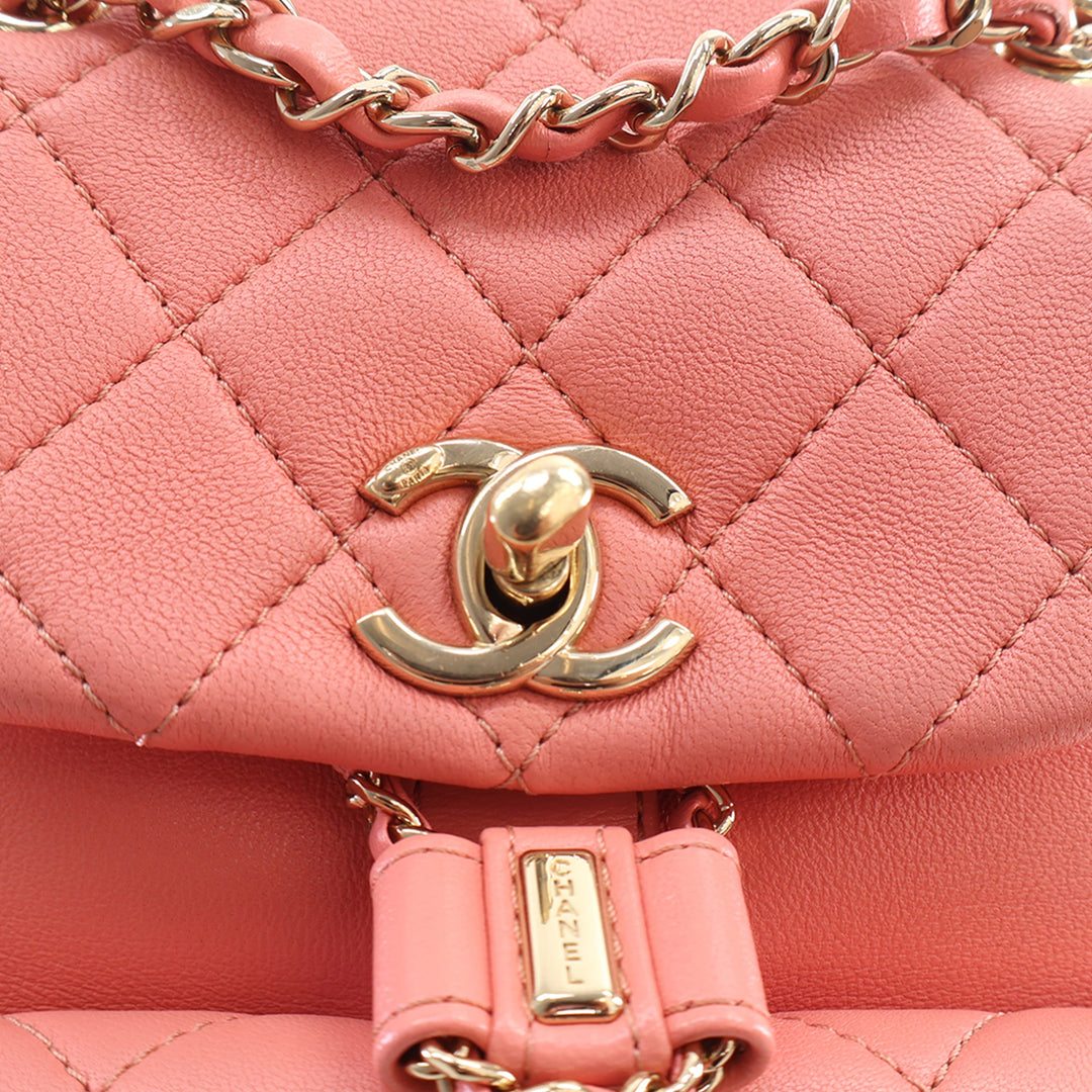 Duma Sac à dos Petit Cuir d'agneau Rose