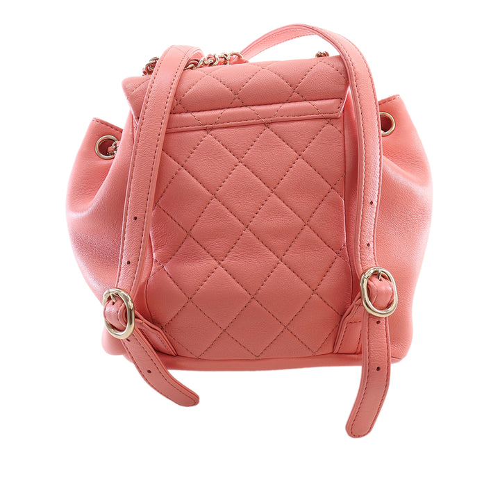 Duma Sac à dos Petit Cuir d'agneau Rose