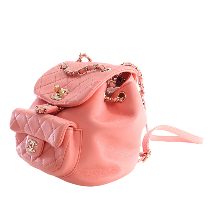 Duma Sac à dos Petit Cuir d'agneau Rose