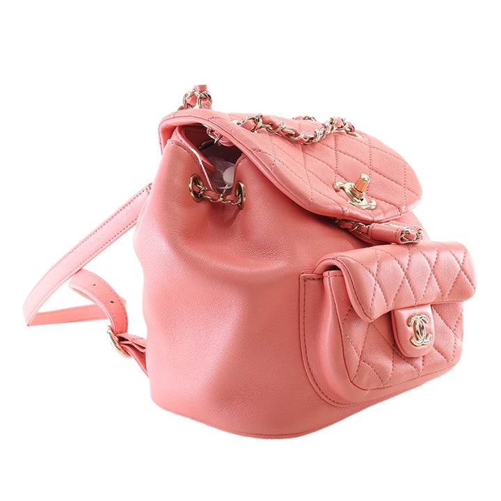 Duma Sac à dos Petit Cuir d'agneau Rose