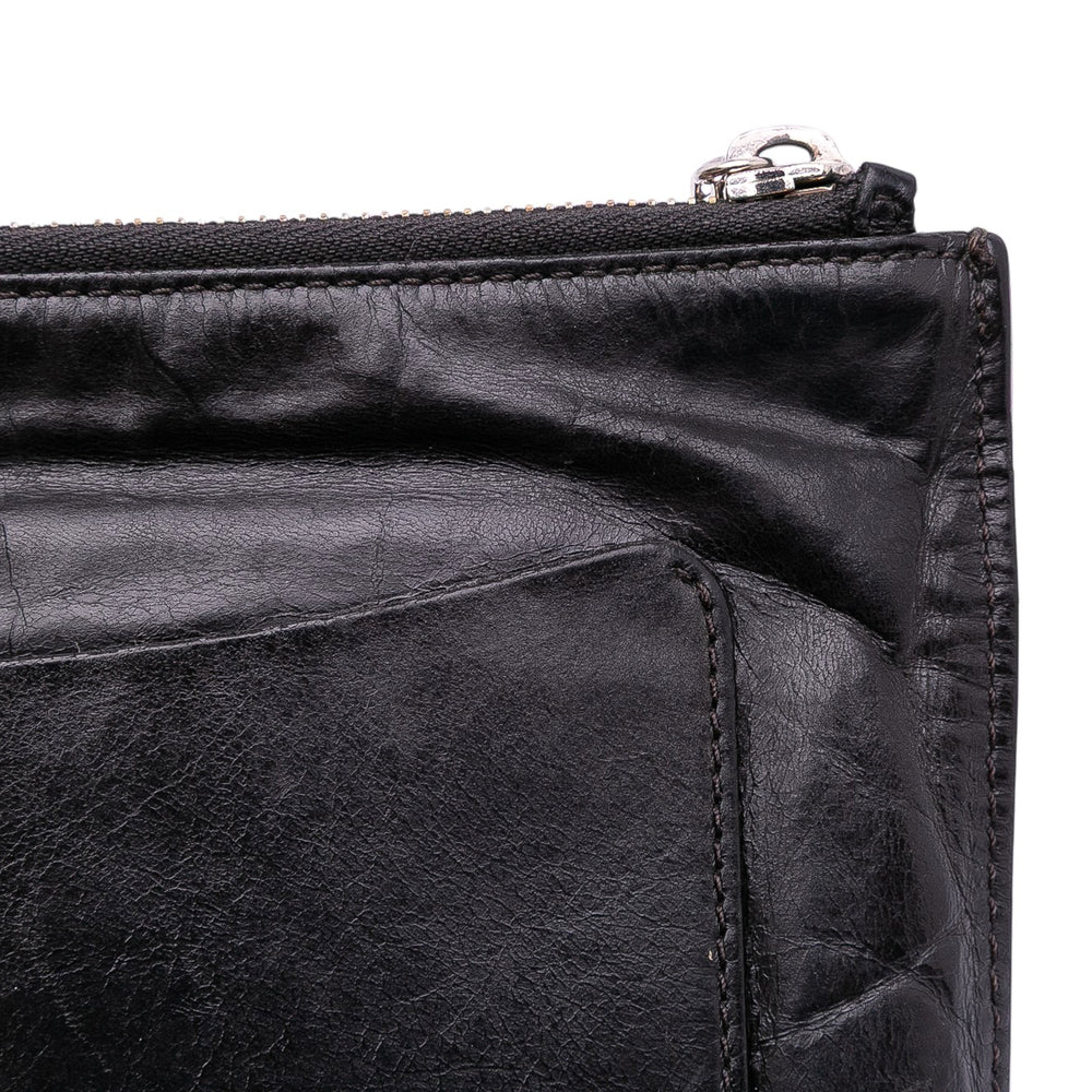 Lambskin Votez Coco Clutch Black - Gaby Paris