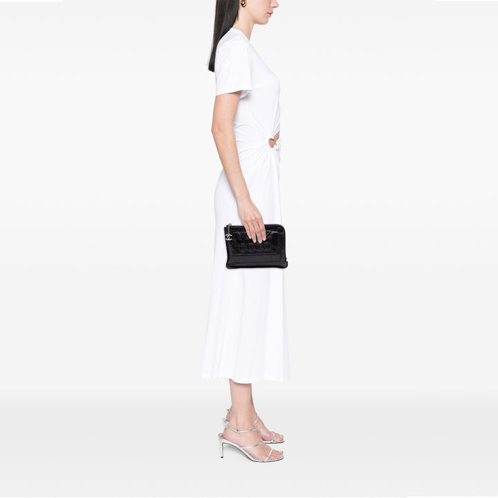 Lambskin Votez Coco Clutch Black - Gaby Paris