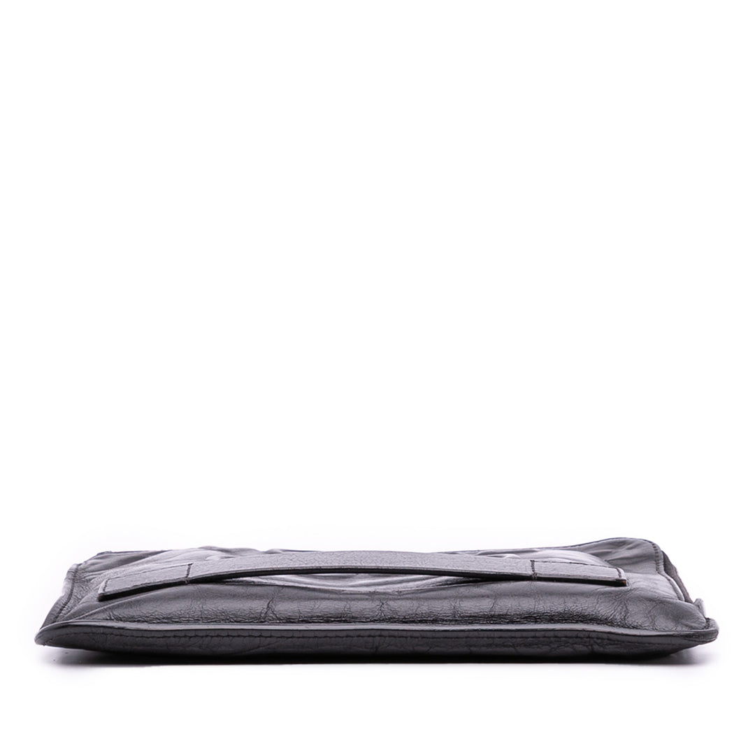 Lambskin Votez Coco Clutch Black - Gaby Paris