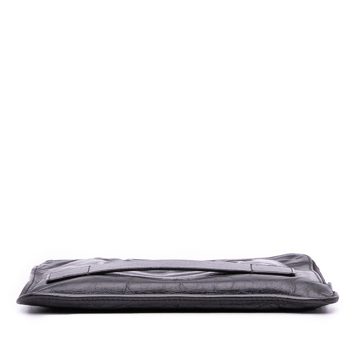 Lambskin Votez Coco Clutch Black - Gaby Paris