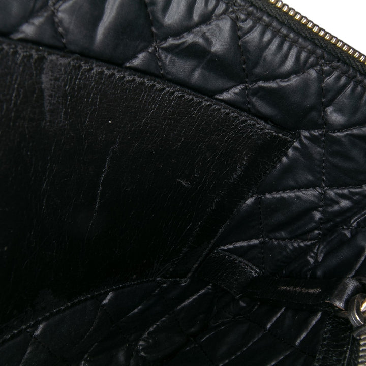 Lambskin Votez Coco Clutch Black - Gaby Paris