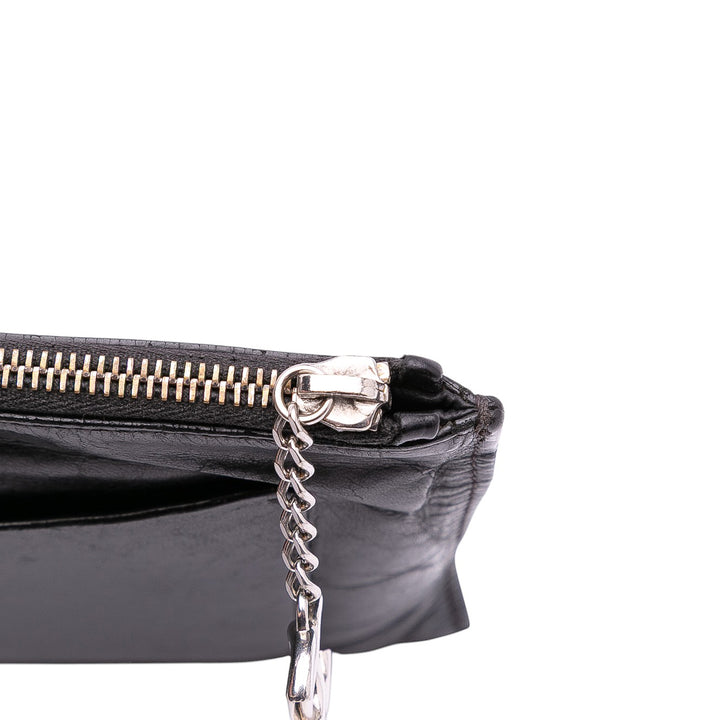 Lambskin Votez Coco Clutch Black - Gaby Paris