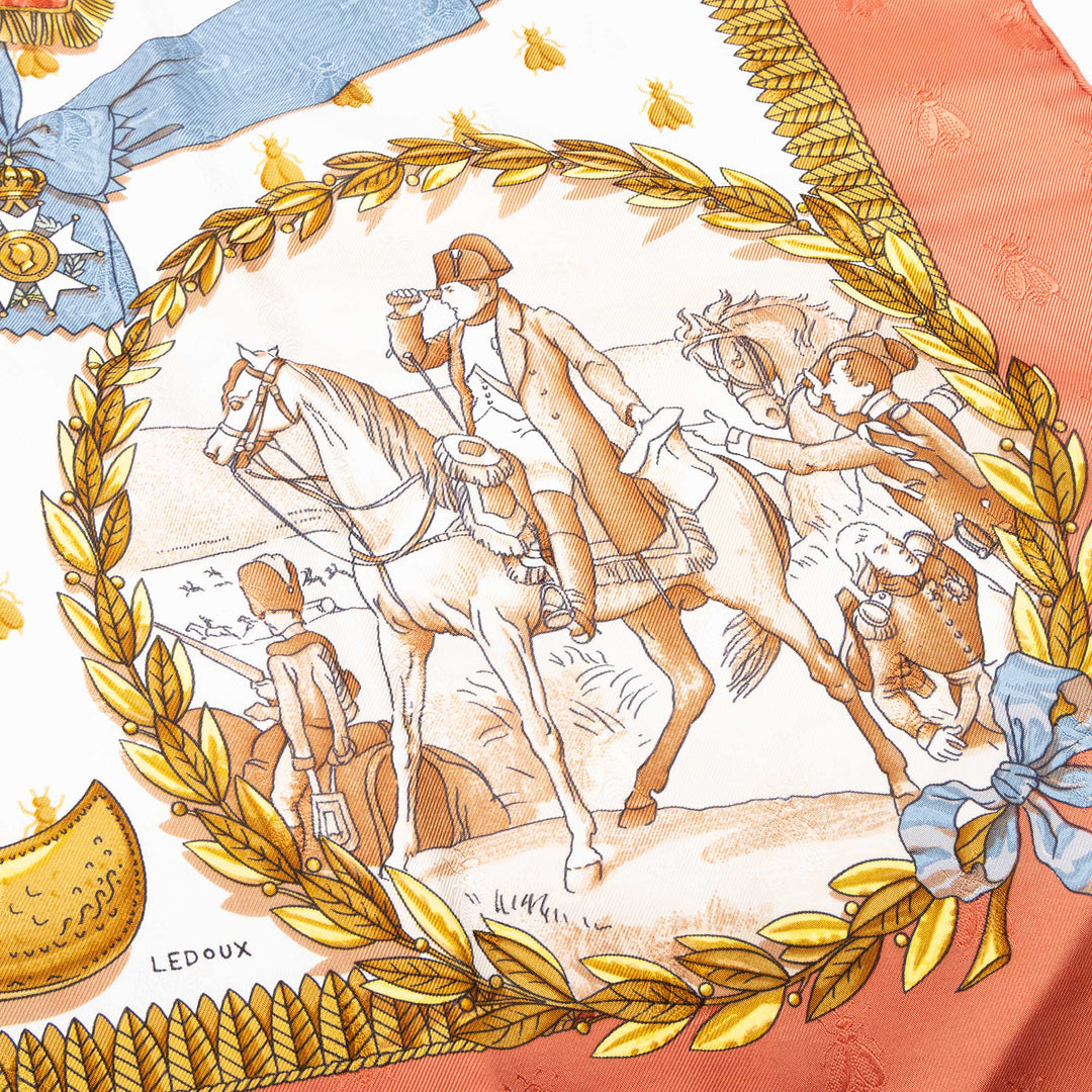 Hermès Carré Napoleon 90 Multi Multicolore – vue 7 – GABY PARIS