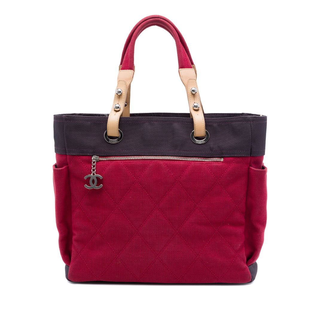 Chanel Matelassé Paris Biarritz Cabas Grand Toile