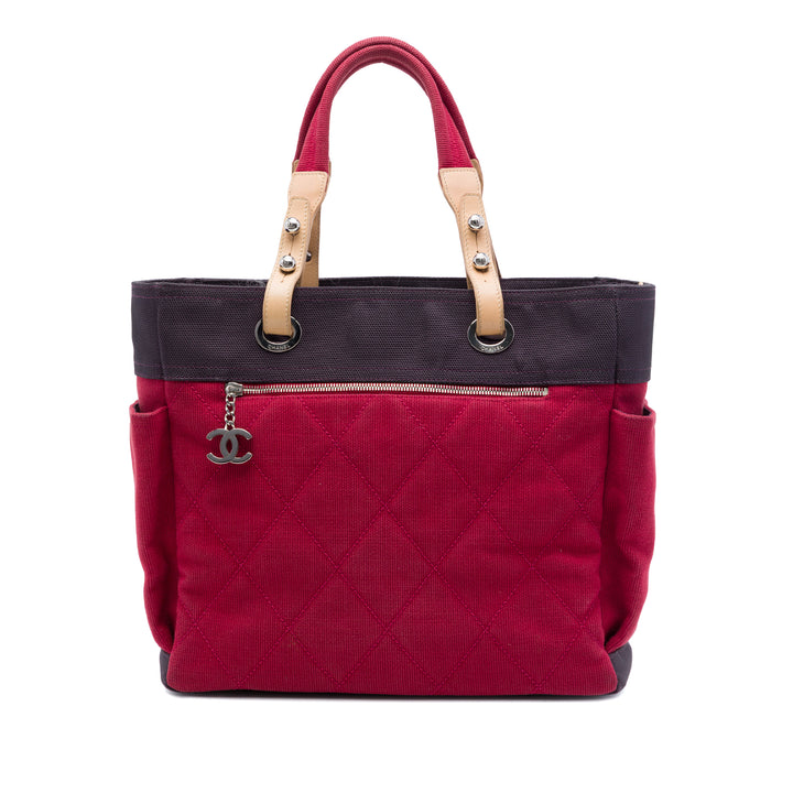 Chanel Matelassé Paris Biarritz Cabas Grand Toile