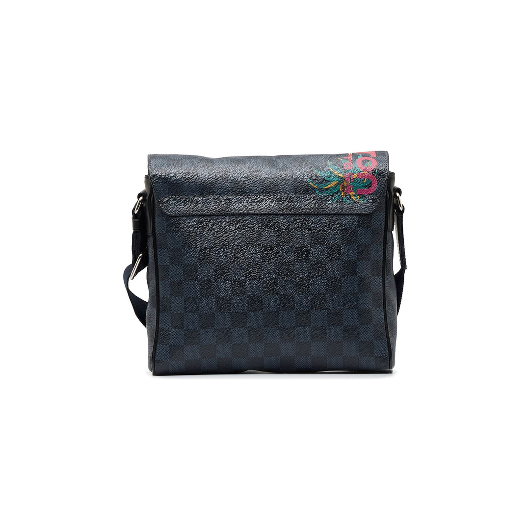 Damier Cobalt Jungle District Messenger PM Black - Gaby Paris