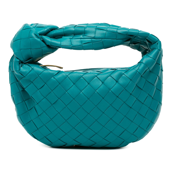 Bottega Veneta Mini Nappa Intrecciato Jodie Bleu