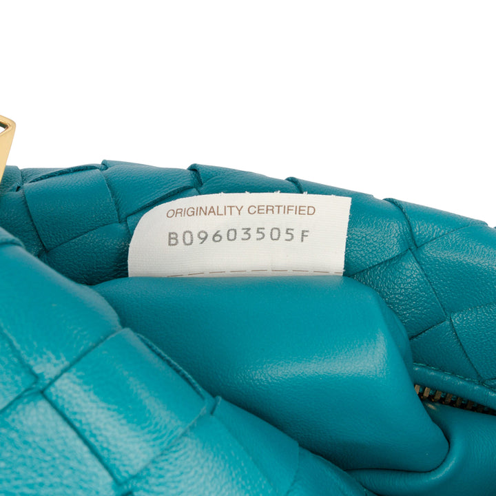 Bottega Veneta Mini Nappa Intrecciato Jodie Bleu