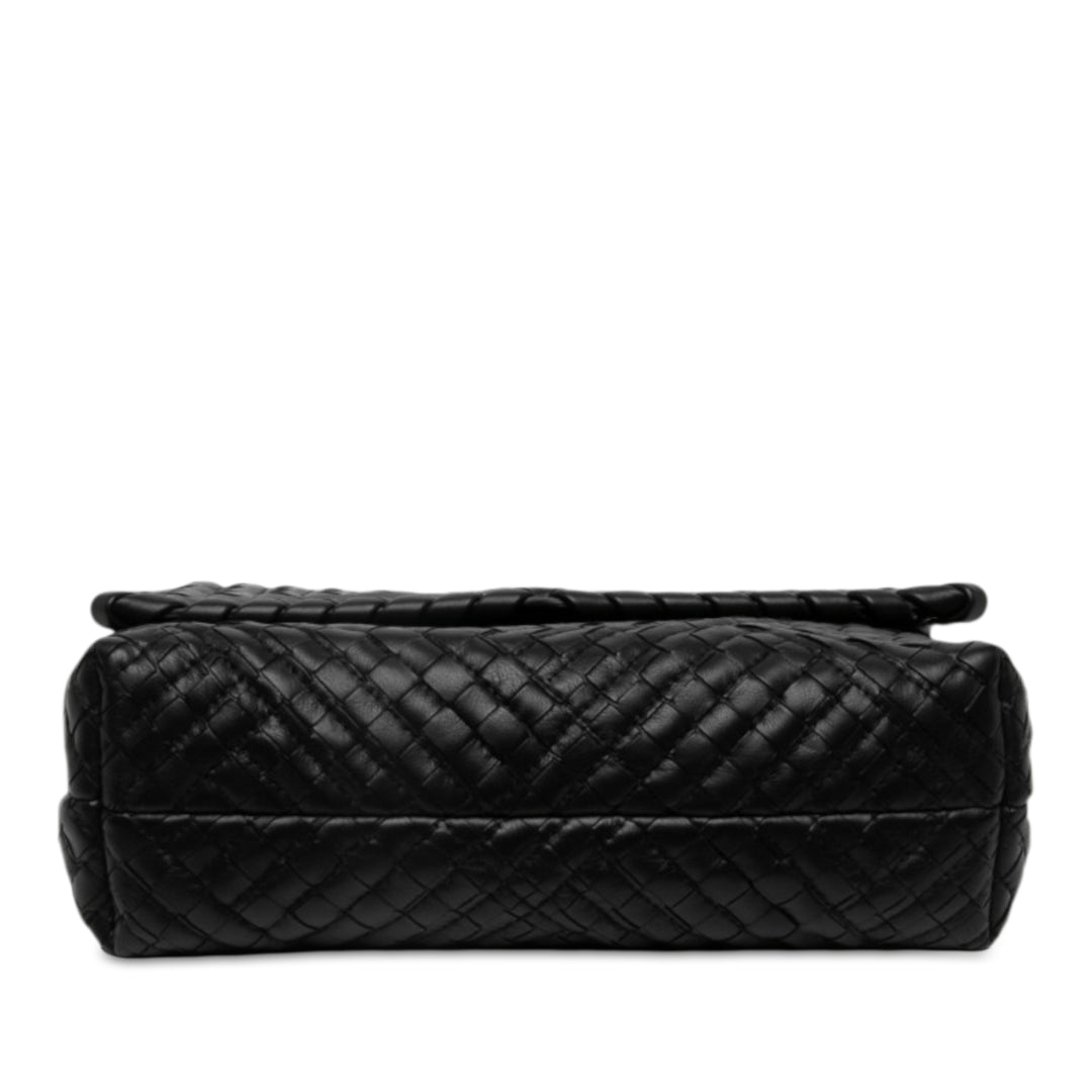 Bottega Veneta Sac porté épaule Intrecciato Boutis Olimpia nappa Petit Noir – vue 3 – GABY PARIS