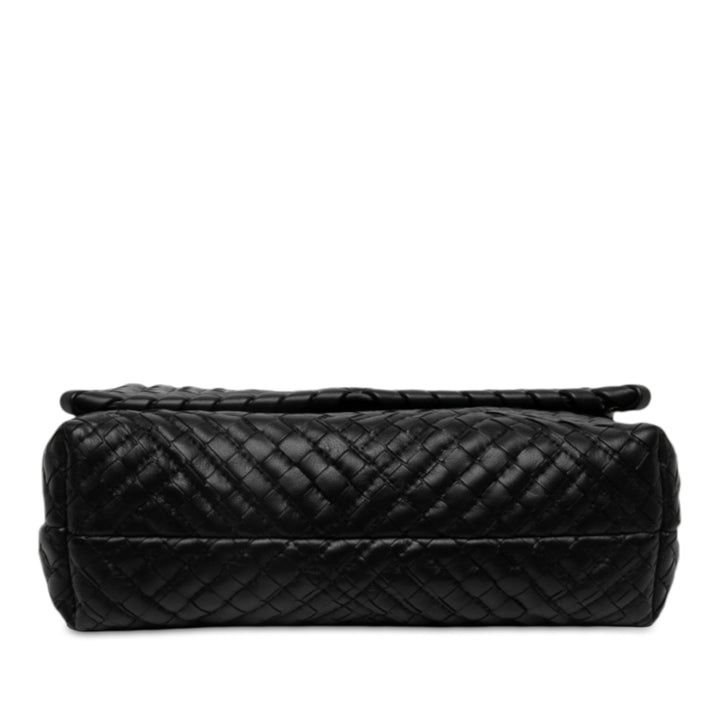 Bottega Veneta Sac porté épaule Intrecciato Boutis Olimpia nappa Petit Noir – vue 3 – GABY PARIS