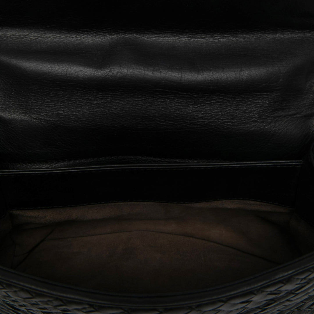 Bottega Veneta Sac porté épaule Intrecciato Boutis Olimpia nappa Petit Noir – vue 4 – GABY PARIS