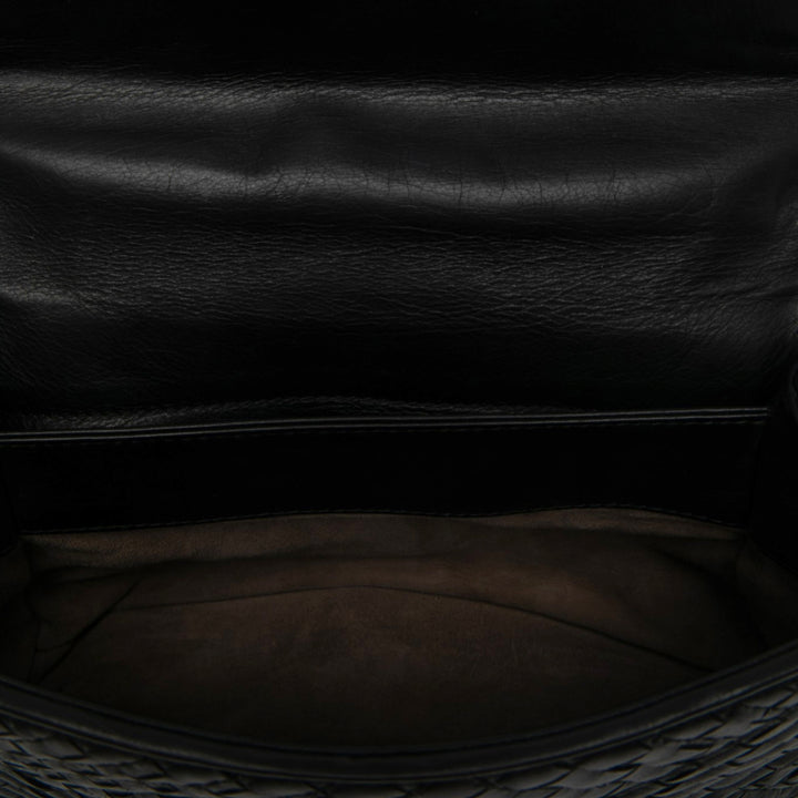 Bottega Veneta Sac porté épaule Intrecciato Boutis Olimpia nappa Petit Noir – vue 4 – GABY PARIS