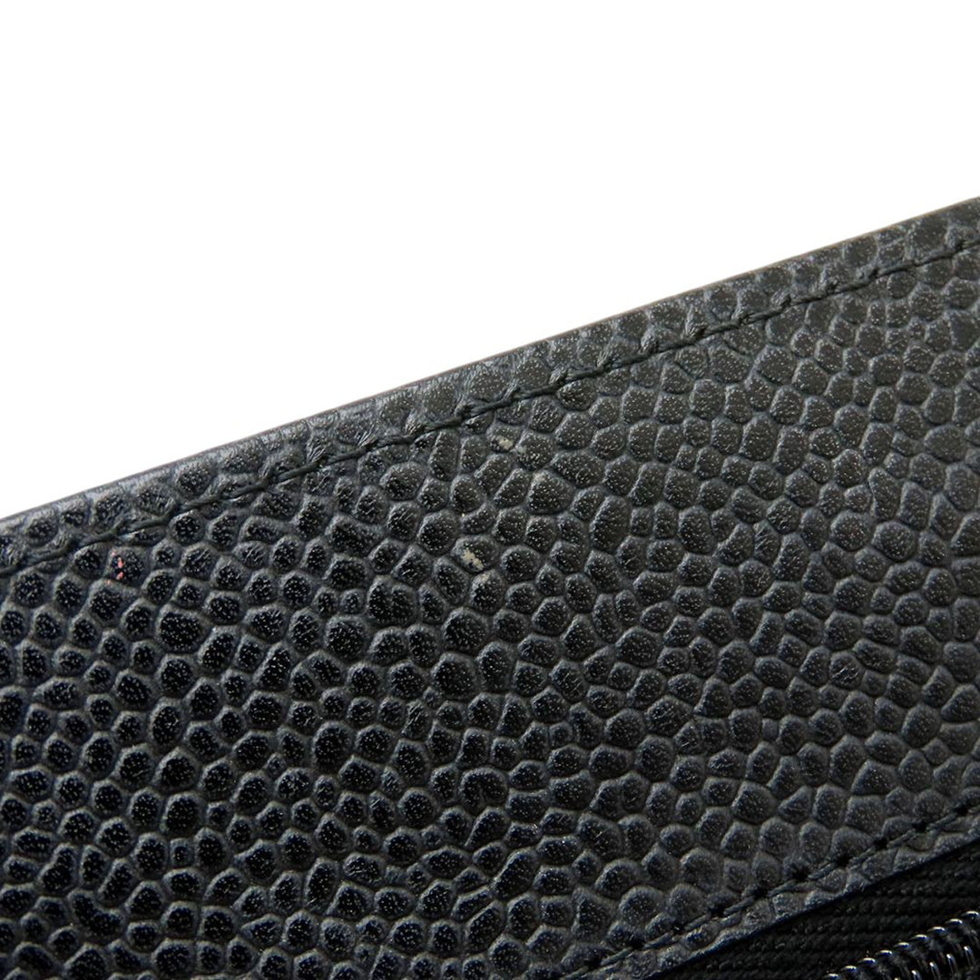 CC Matelassé Wallet on Chain Cuir caviar Noir