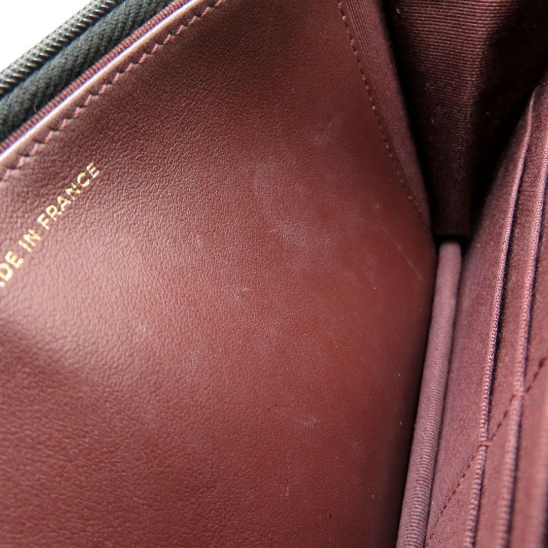 CC Matelassé Wallet on Chain Cuir caviar Noir
