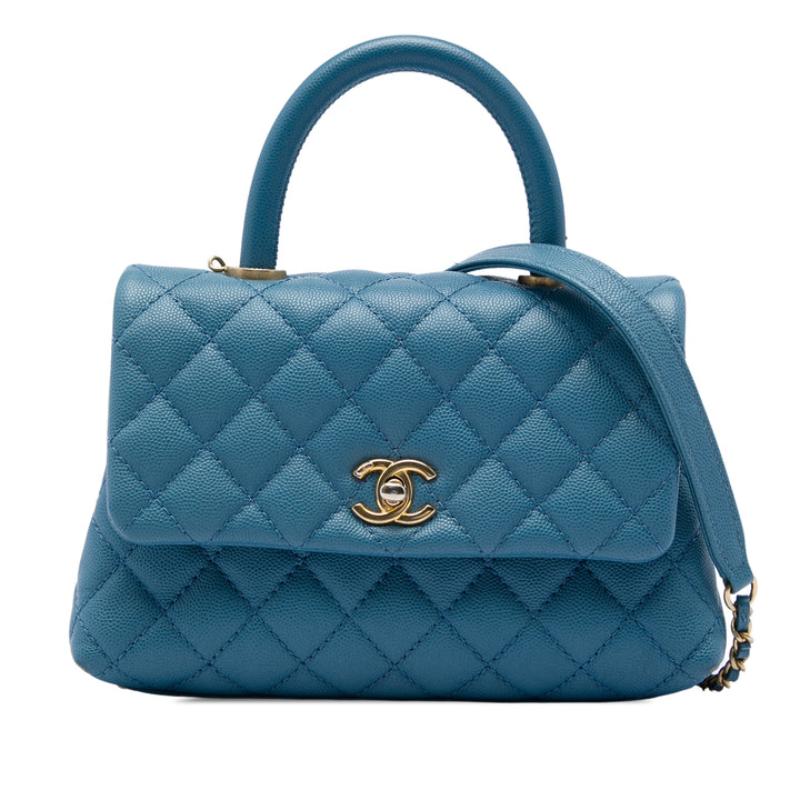 Chanel Mini Caviar Coco sac à anse supérieure