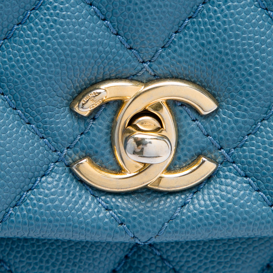 Chanel Mini Caviar Coco sac à anse supérieure