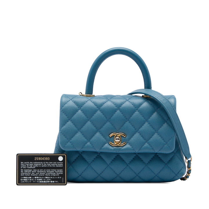 Chanel Mini Caviar Coco sac à anse supérieure