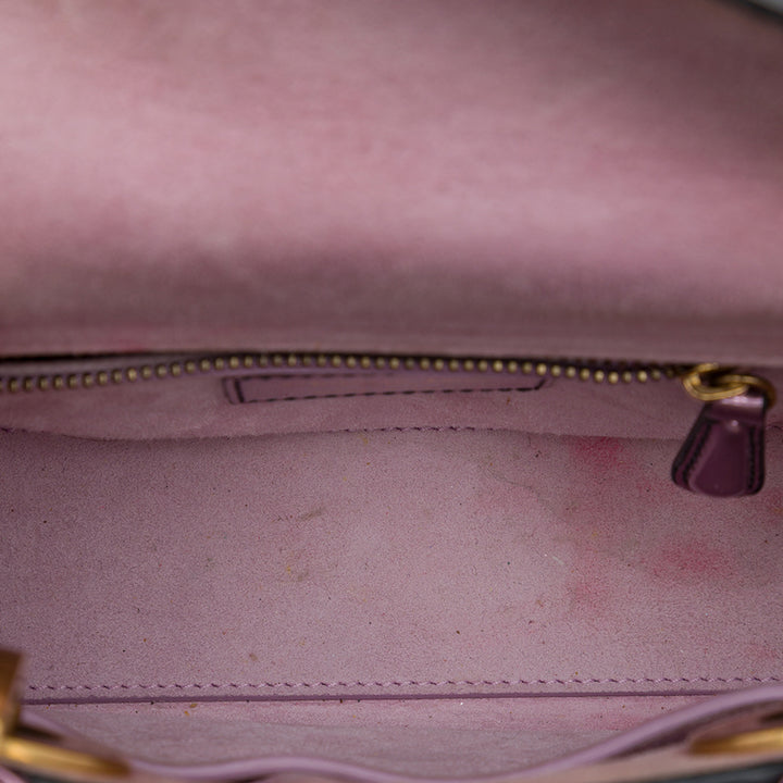 Dior Métallisé Lady Dior Mini Rose – vue 4 – GABY PARIS