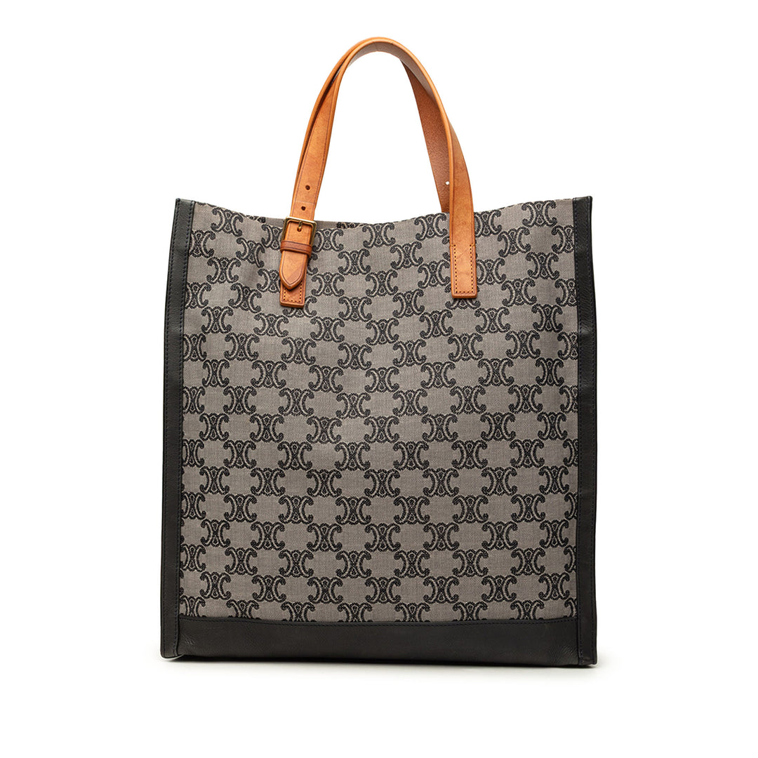 Celine Cabas Macadam vertical Gris – vue principale – GABY PARIS