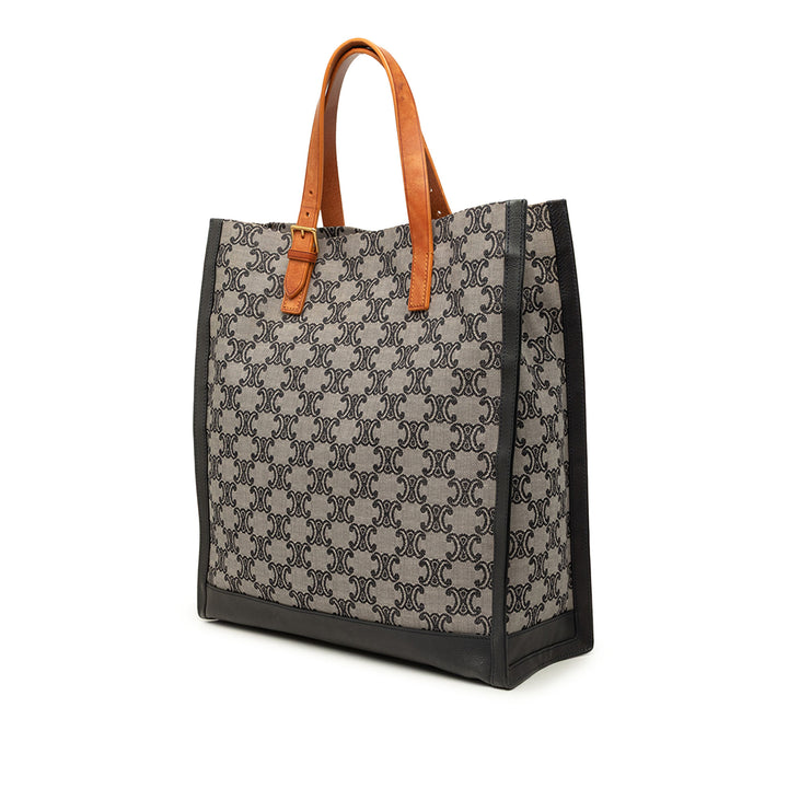 Celine Cabas Macadam vertical Gris – vue 2 – GABY PARIS