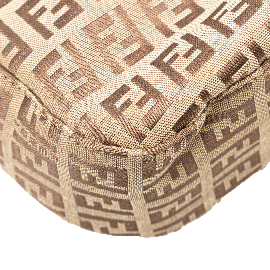 Zucchino Canvas Shoulder Bag Brown - Gaby Paris