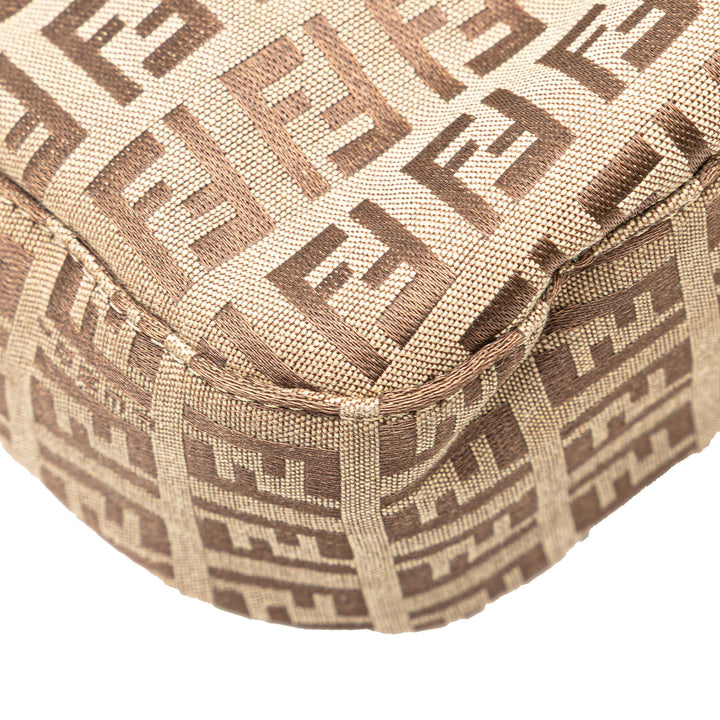 Zucchino Canvas Shoulder Bag Brown - Gaby Paris