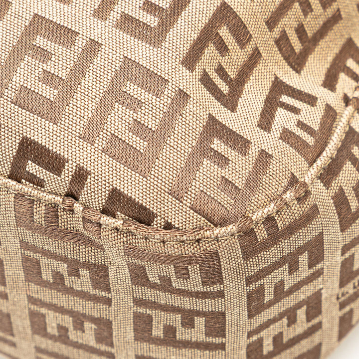 Zucchino Canvas Shoulder Bag Brown - Gaby Paris