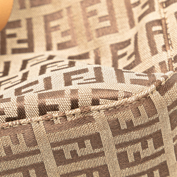 Zucchino Canvas Shoulder Bag Brown - Gaby Paris