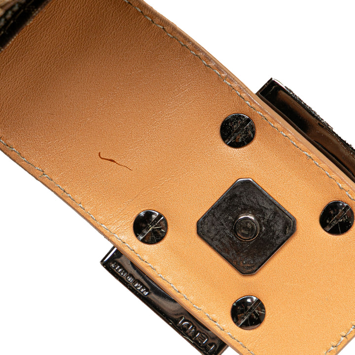 Zucchino Canvas Shoulder Bag Brown - Gaby Paris