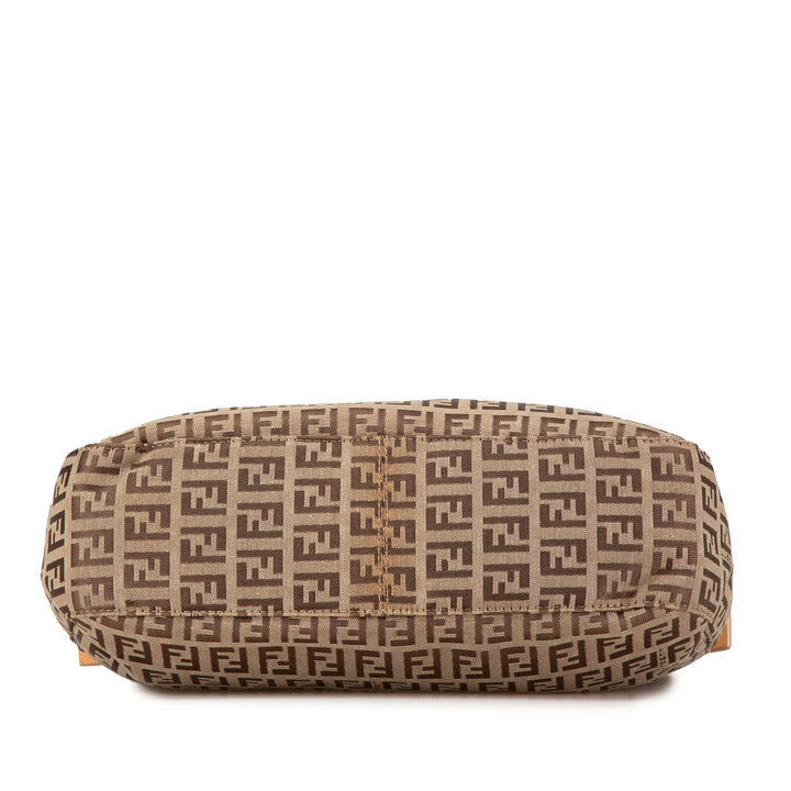 Zucchino Canvas Shoulder Bag Brown - Gaby Paris