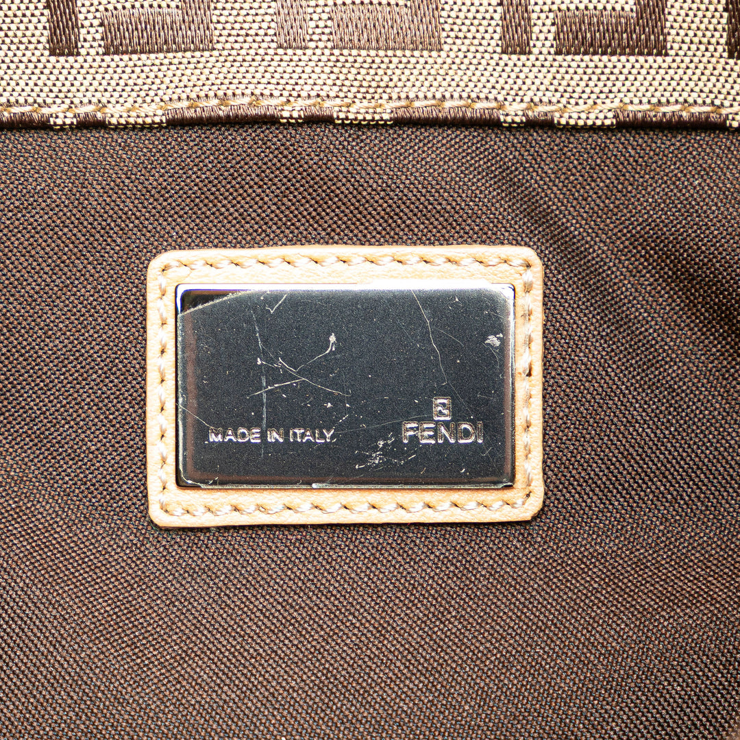 Zucchino Canvas Shoulder Bag Brown - Gaby Paris