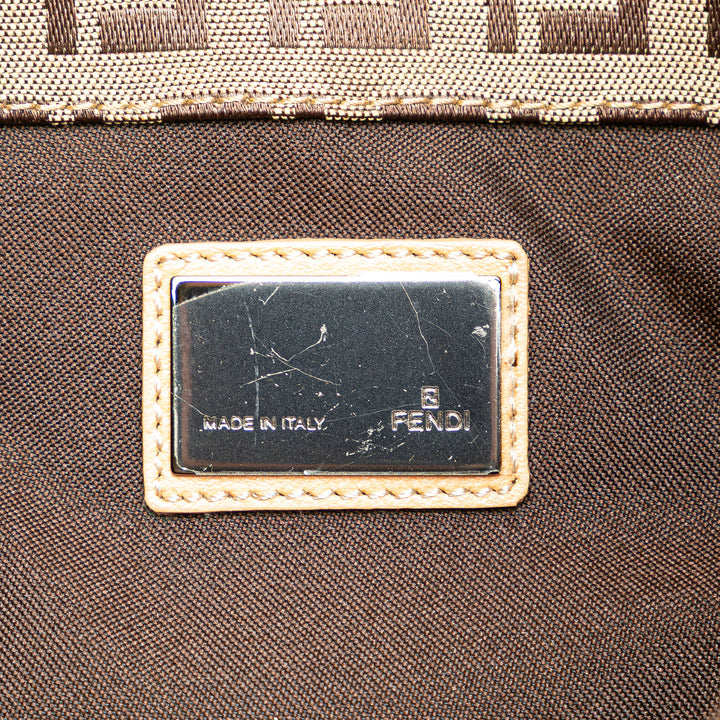 Zucchino Canvas Shoulder Bag Brown - Gaby Paris