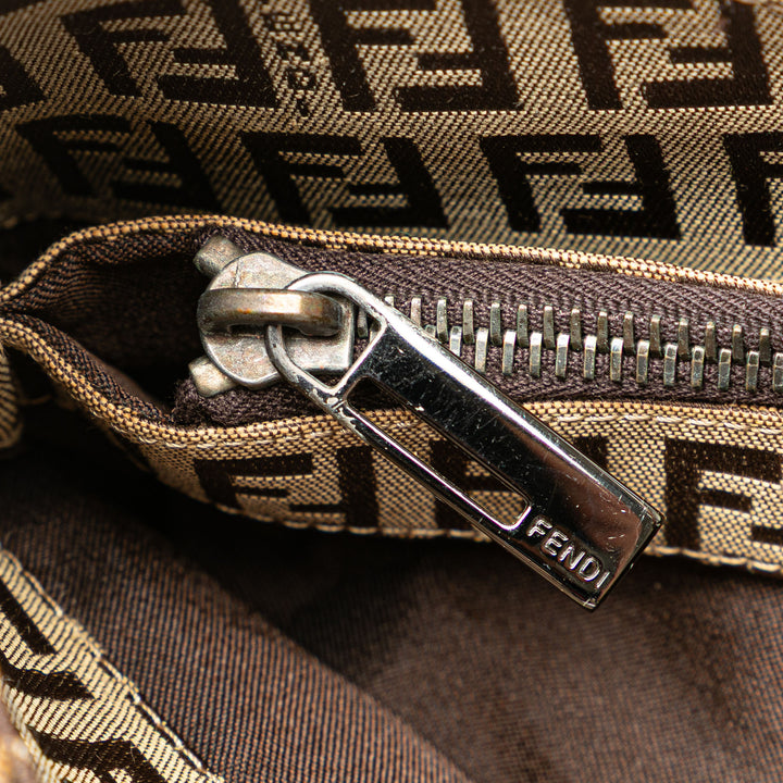 Zucchino Canvas Shoulder Bag Brown - Gaby Paris