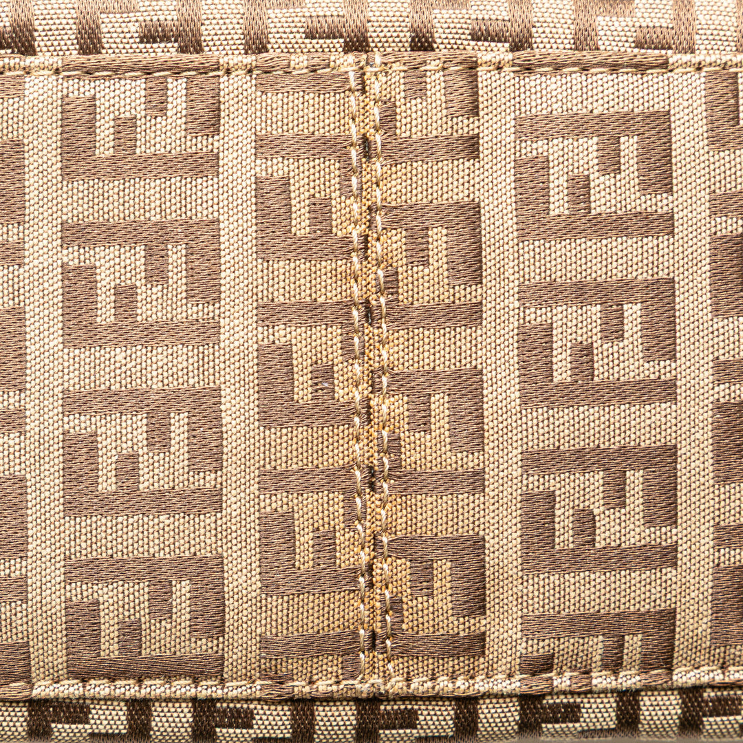Zucchino Canvas Shoulder Bag Brown - Gaby Paris