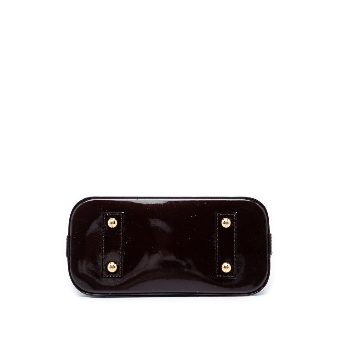 Louis Vuitton Sac à main Alma Monogram BB Cuir verni Violet – vue 3 – GABY PARIS