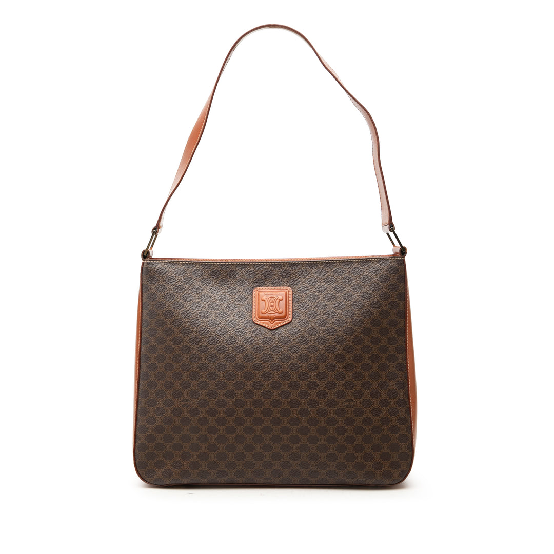 Celine Macadam Sac Toile enduite Marron – vue principale – GABY PARIS