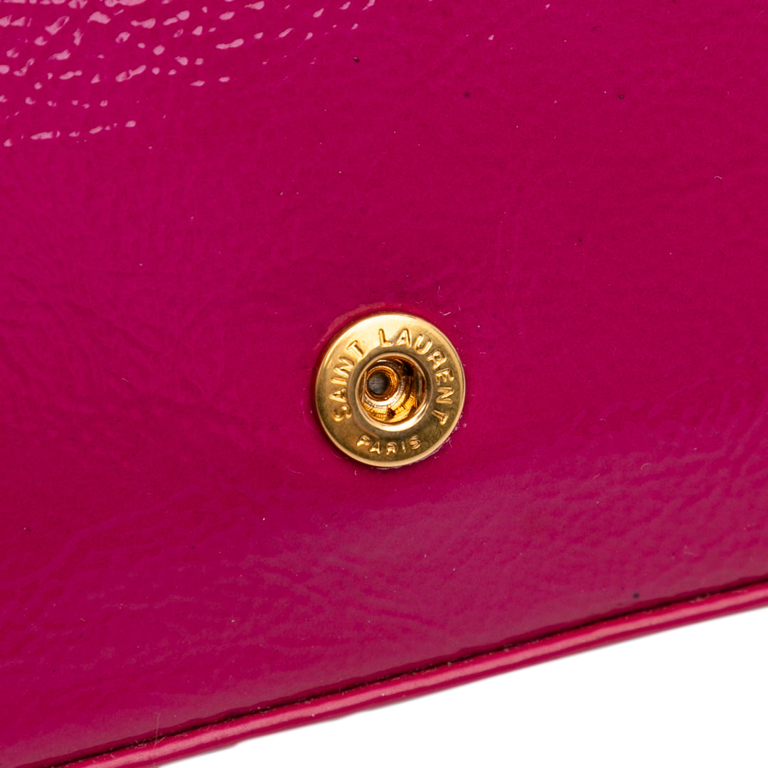 Patent Monogram Kate Wallet on Chain Pink - Gaby Paris