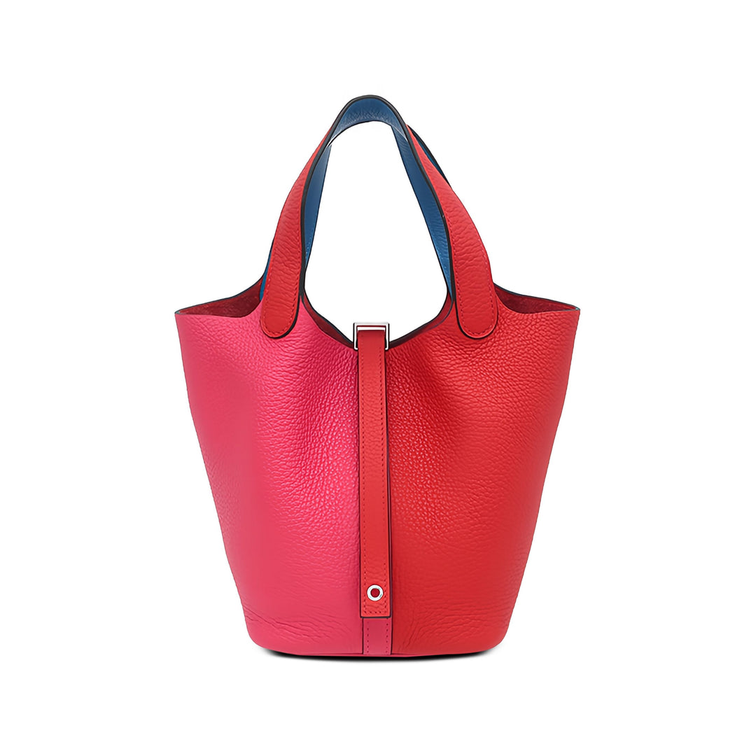 Hermès Bicolore Picotin Lock 18 Clémence Rouge – vue principale – GABY PARIS