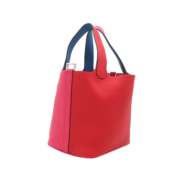 Hermès Bicolore Picotin Lock 18 Clémence Rouge – vue 10 – GABY PARIS