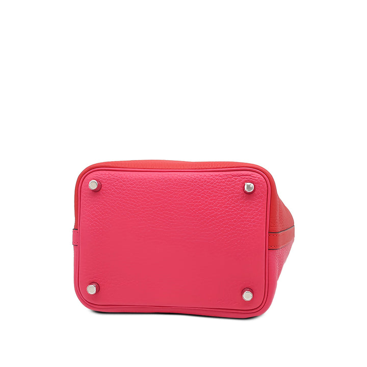 Hermès Bicolore Picotin Lock 18 Clémence Rouge – vue 3 – GABY PARIS