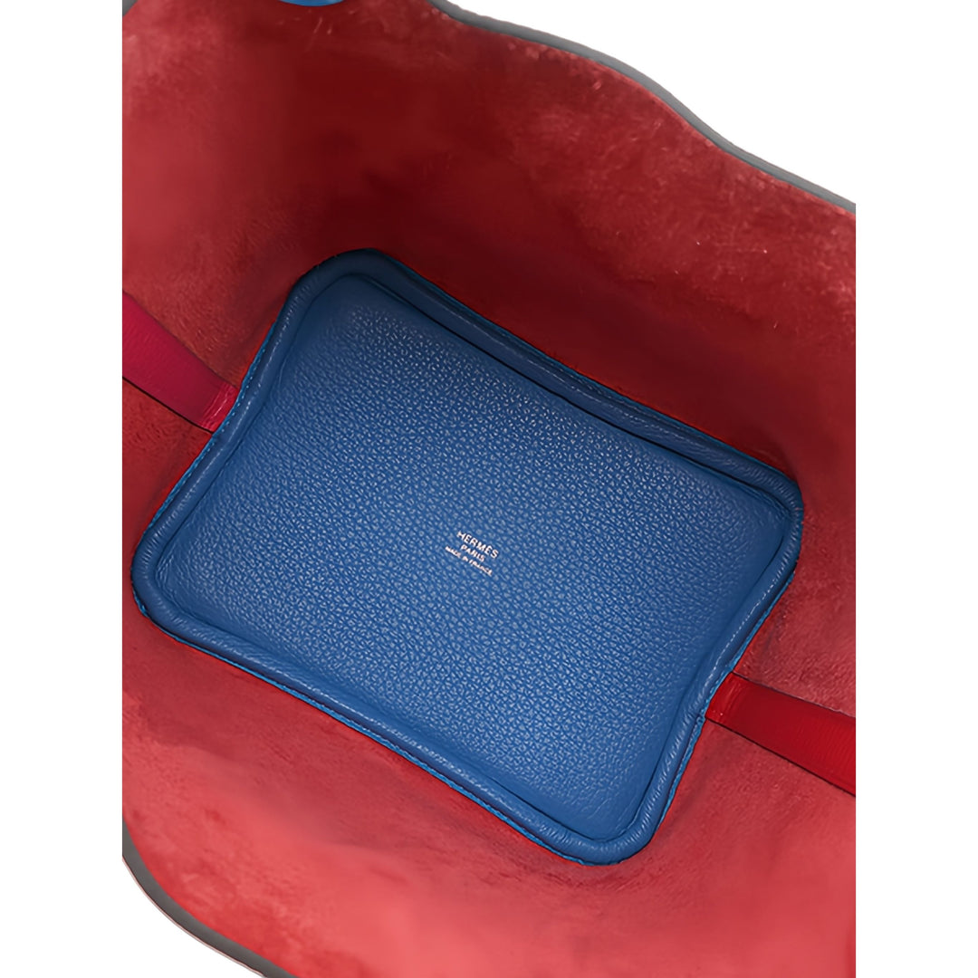 Hermès Bicolore Picotin Lock 18 Clémence Rouge – vue 4 – GABY PARIS