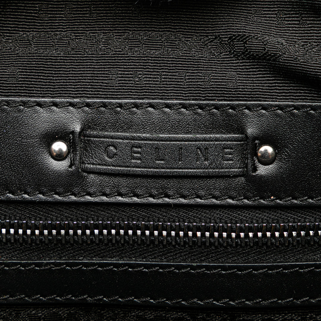 Pony Hair and Calfskin Satchel Black - Gaby Paris