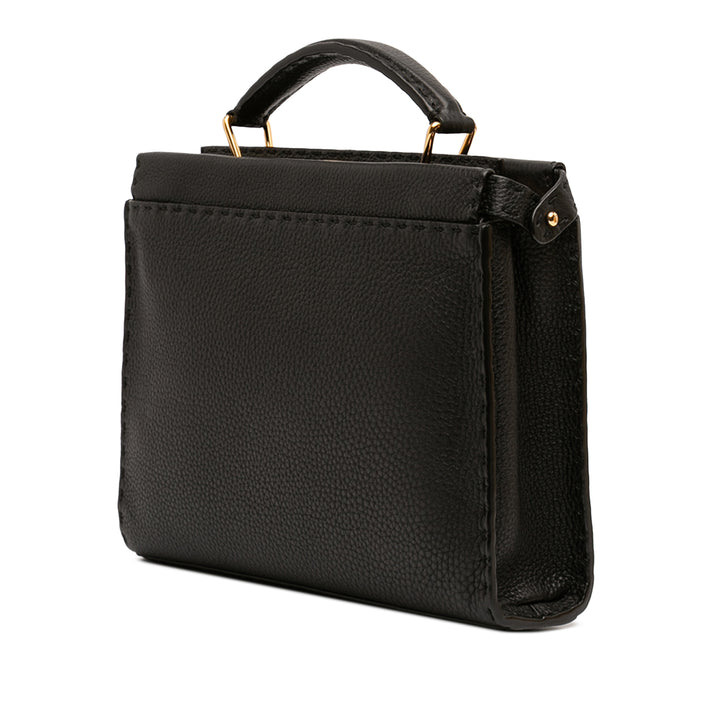 Fendi Mini Cuir de veau Romano Selleria Peekaboo Iconic Fit Sac