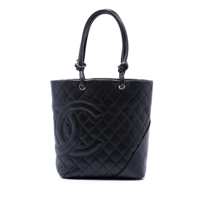 Cambon Ligne Cabas Moyen Cuir d'agneau Noir