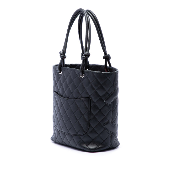 Cambon Ligne Cabas Moyen Cuir d'agneau Noir